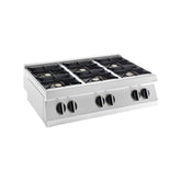 Mașină de gătit, GPL sau gaz, de banc, 6 arzătoare, Linia 700, Silko